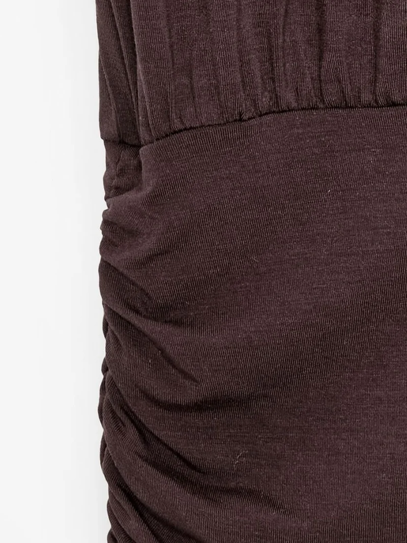 Dilvin Coffee Brown DILVIN Women's Modal Blend Cut-out Crew Neck Blouse for Women | Best Price UAE