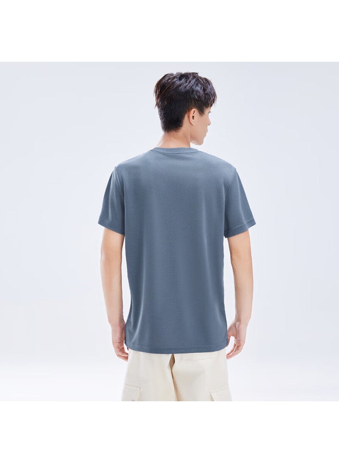 Kumpoo Quick-dry Badminton T-shirt Men Cooling Short Sleeve Women Loose Casual Top K242u01113 Gray 3XL - Image 2