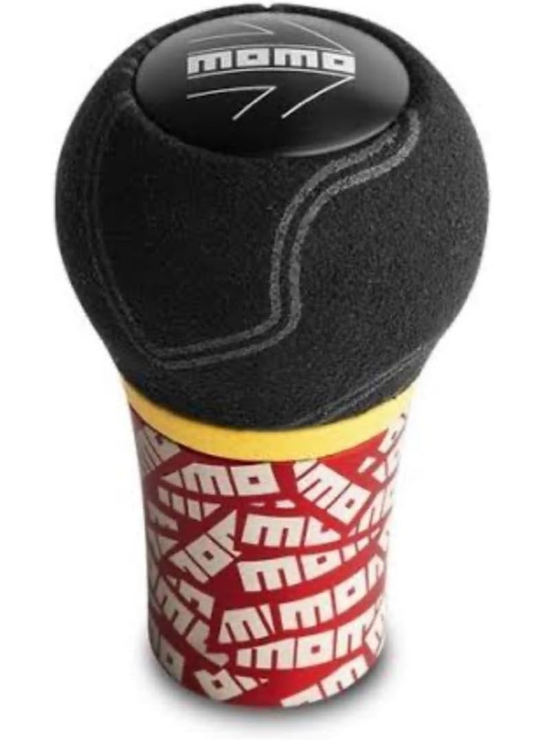 Momo Ultra Gear Knob Black/Red/Blue Standard Aluminium Microfibre NEW (RED) - Image 1