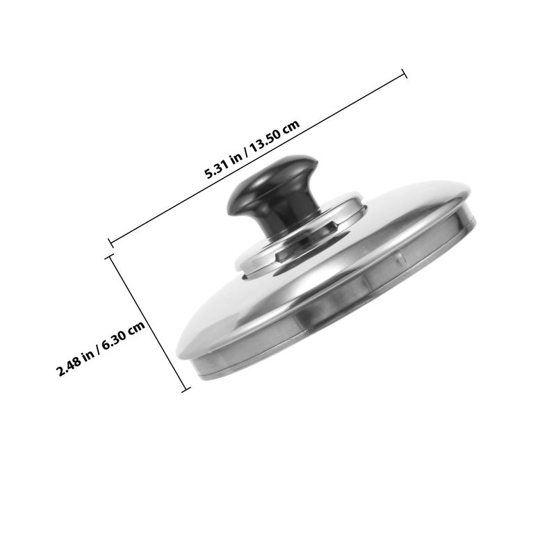 Stainless Steel Whistling Tea Kettle Replacement Lid Large Size Loud Whistle Sound - Image 3