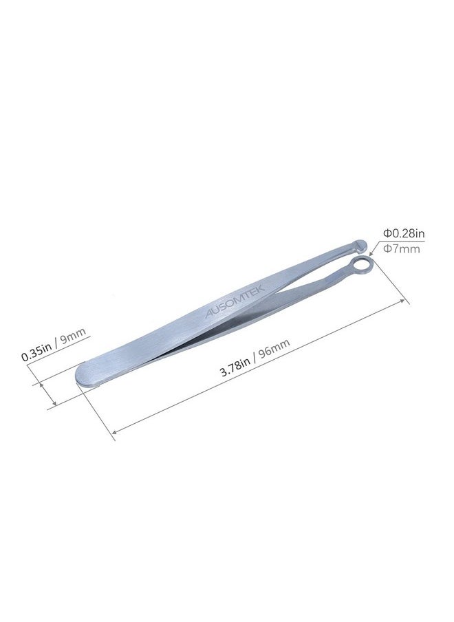 Ausomtek [Upgraded Version] Ausomtek Nose Hair Trimming Tweezers Ear Hair Trimming Tweezers Eyebrow Grooming Scissors Eyelash Clipper Stainless Steel Grooming Scissors Safe Roundheaded For Men And Women  - Image 5