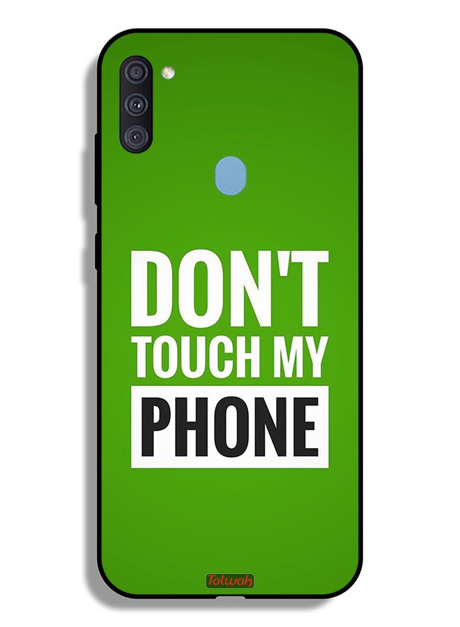 Tolwak Samsung Galaxy A11 Protective Case Cover Do Not Touch My Phone - Image 1