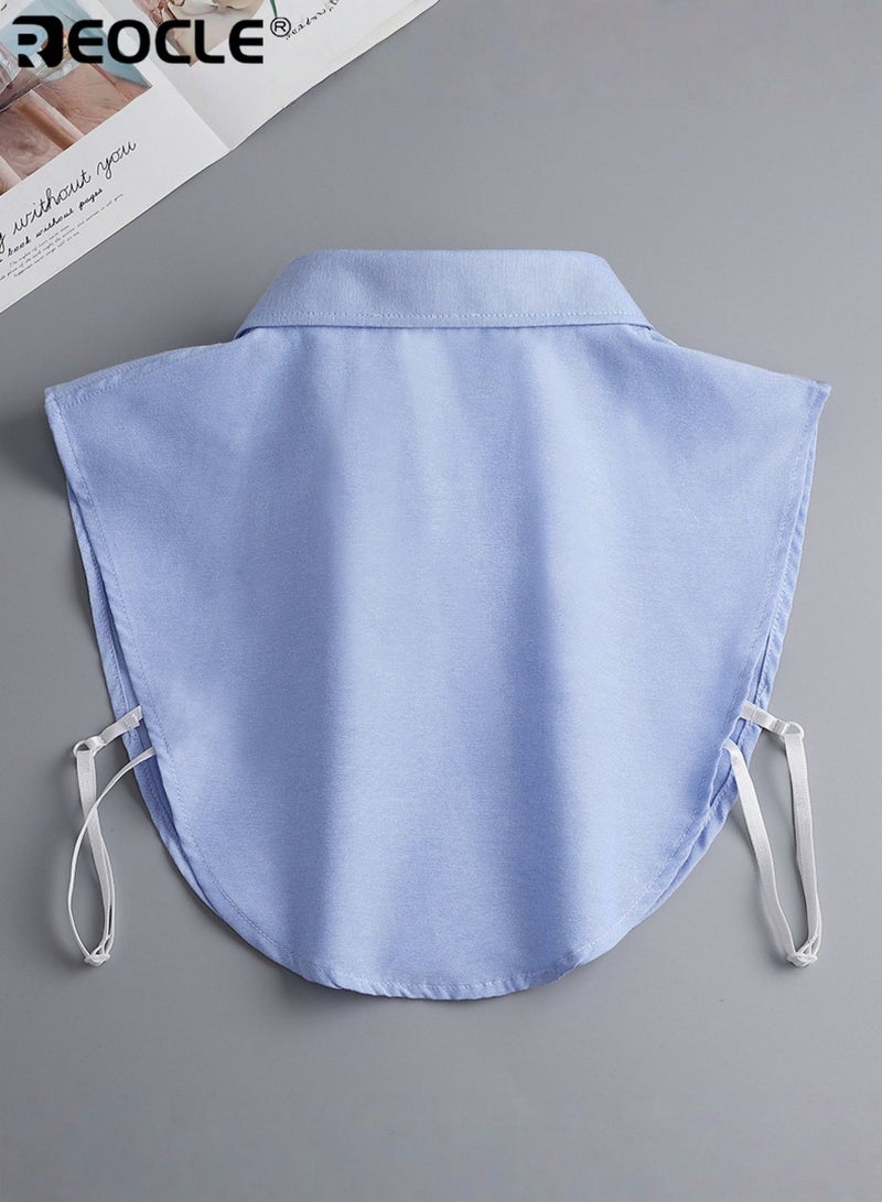 REOCLE Women's Detachable Collar Crisp Minimalist Collar Extender Button-Front Structured Design for Office & Daily Outfit Layering - Image 2