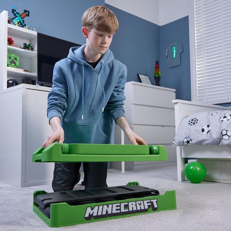 Numskull Minecraft 2in1 Toy Storage Box  Folding Chair  Gaming Accessory Organizer with lid and handles for Family Rooms Official Minecraft Merchandise - Image 3