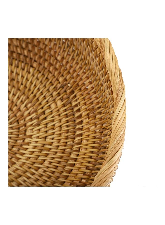 3-Piece Rattan Woven Serving Baskets Brown 25.8, 22.8, 19.7cm - Image 4