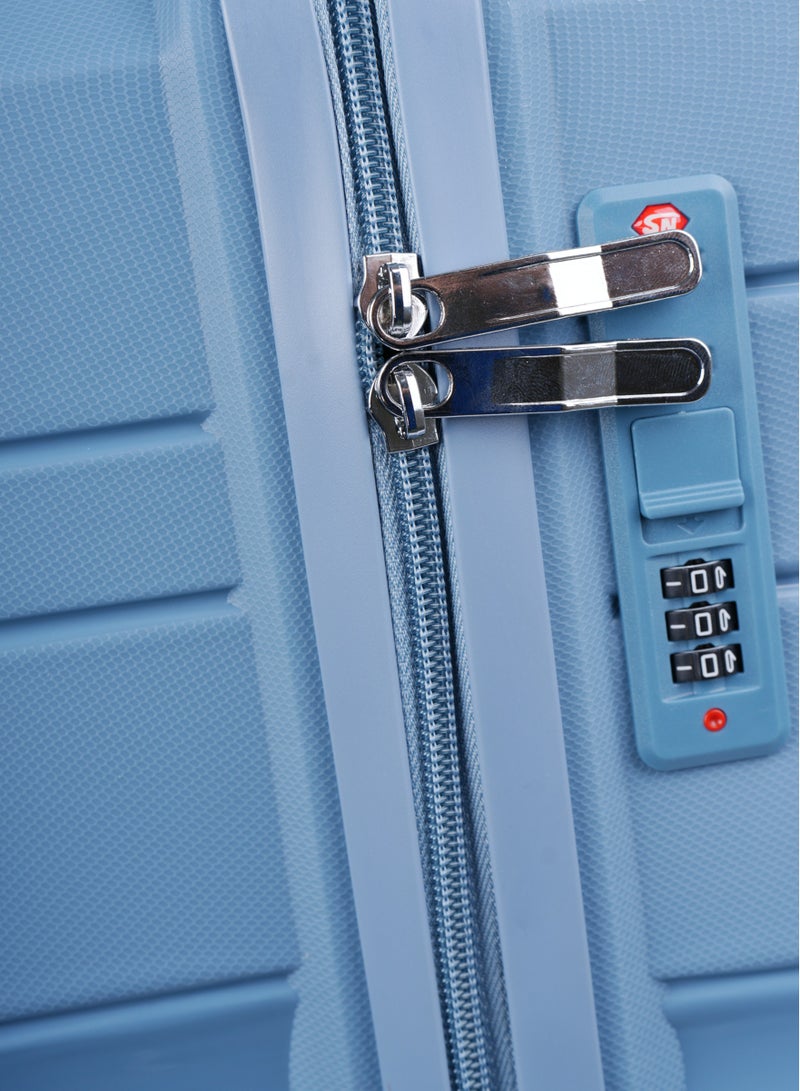 منيك حقيبة سفر فياجيرو  بوصة | مادة  صلبة سهلة الحركة بعجلات دوارة  درجة وقفل  | متوسطة - أزرق - Image 5