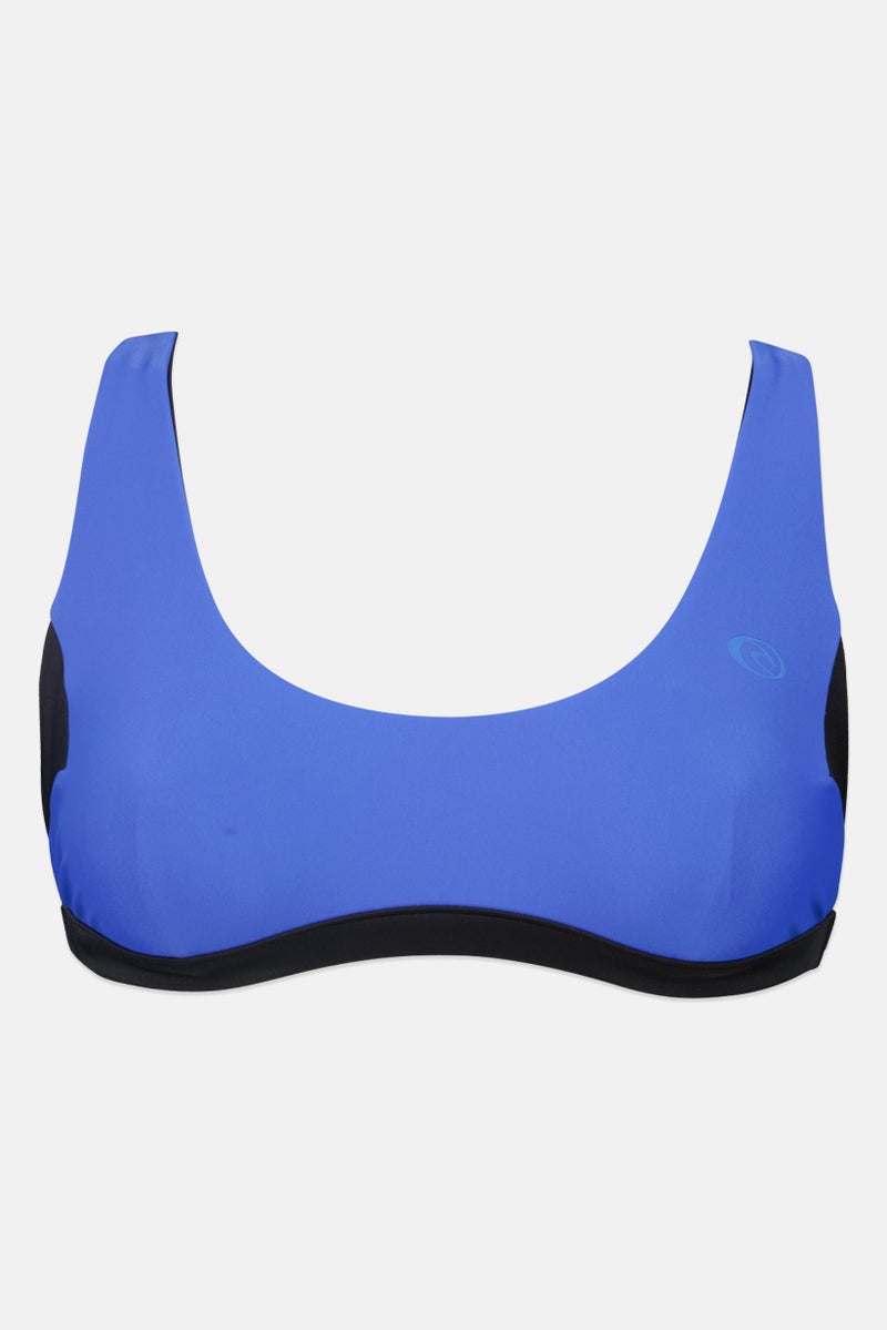 RIP CURL بلوزة بيكيني نسائية بسيطة بدون حشوة، زرقاء - Image 2