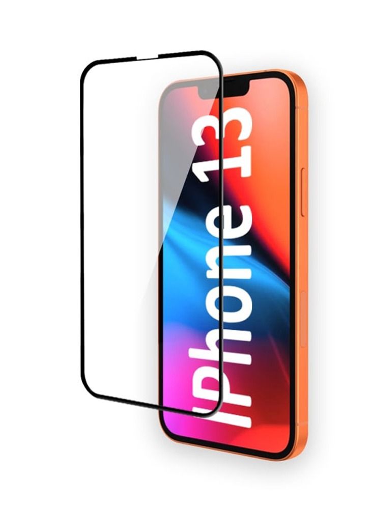 BORTONY Tempered Glass Screen Protector For Apple iPhone 13/13 Pro 6.1 Inch Clear/Black - Image 2