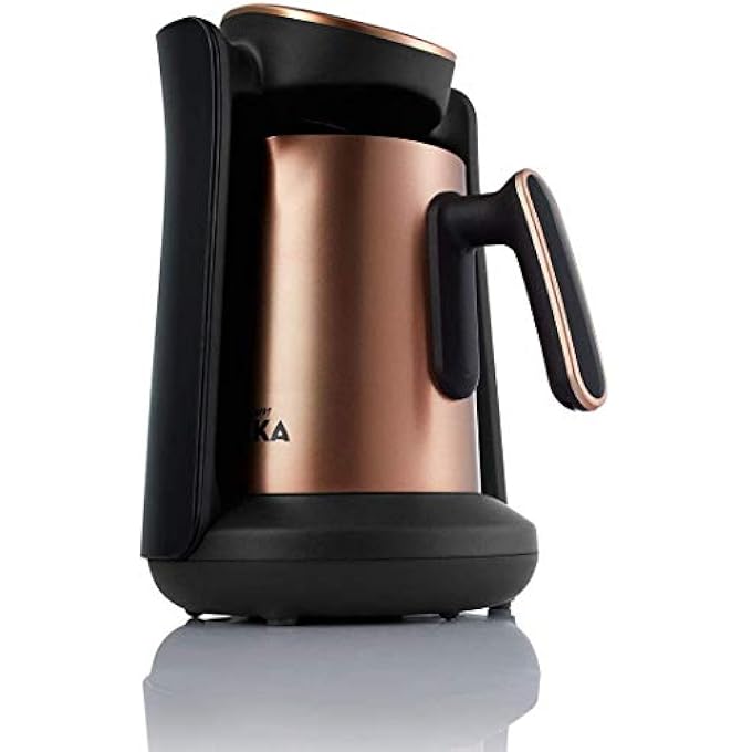 ارزوم اوكا ماكينة صنع القهوة التركية مينيو برو - لون أسود نحاسي - Ok0010 - Image 2