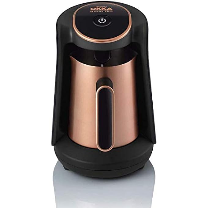 ارزوم اوكا ماكينة صنع القهوة التركية مينيو برو - لون أسود نحاسي - Ok0010 - Image 3