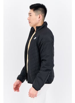 Nike Men Therma Fit Long Sleeve Outdoor Jacket, Black  - Image 2