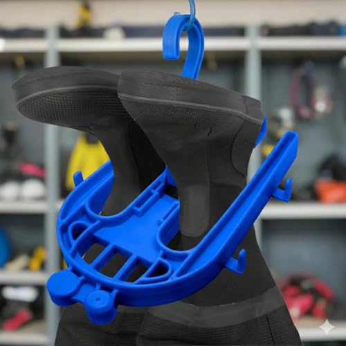 Saekodive Drysuit Hanger for Wetsuit and Regulator - Multi-Purpose, Anti-Slip, Heavy Duty PP Plastic - for Diving Gear and Outdoor Activities (Blue) - Image 4