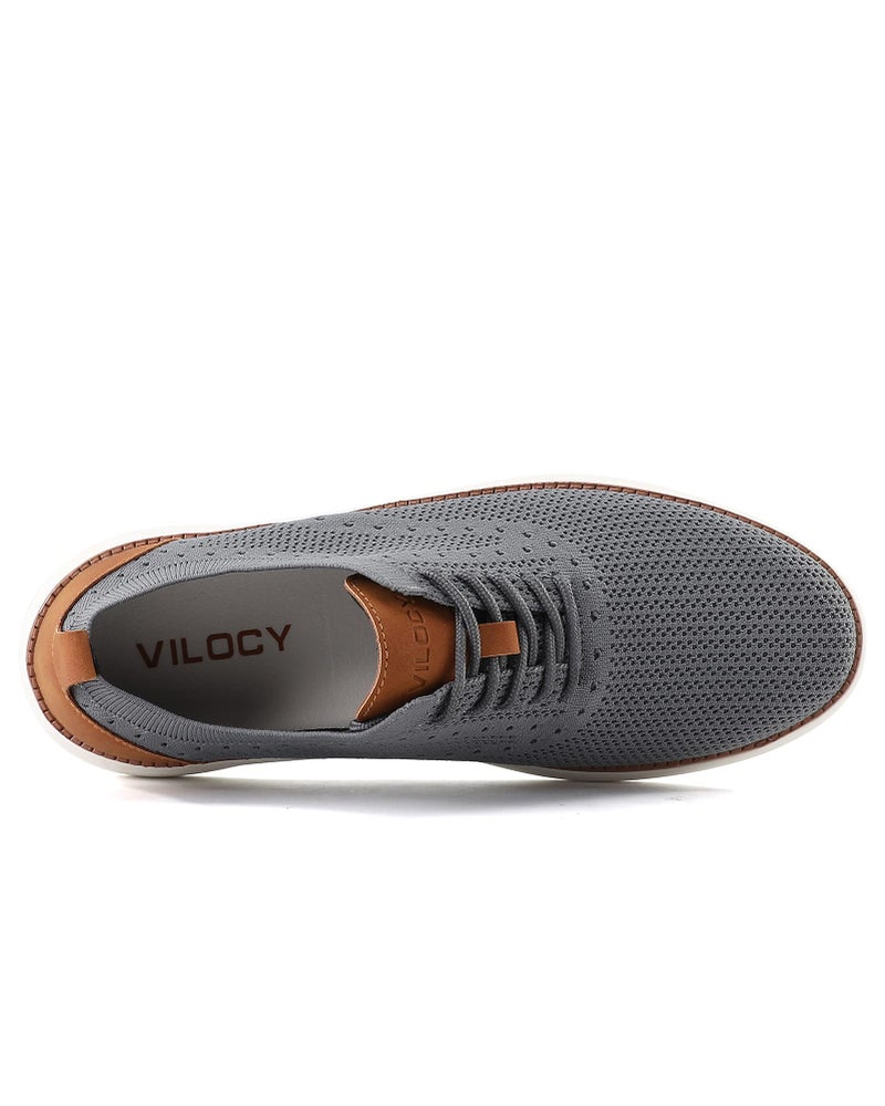 VILOCY Men's Casual Dress Sneakers Oxfords Business Mesh Breathable Walking Shoes Tennis Comfortable | Comfortable, Breathable, Casual, Dress, Business, Mesh, Tennis - Image 4