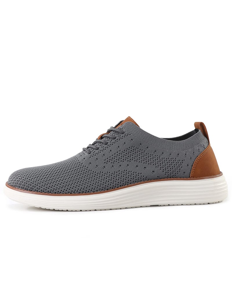 VILOCY Men's Casual Dress Sneakers Oxfords Business Mesh Breathable Walking Shoes Tennis Comfortable | Comfortable, Breathable, Casual, Dress, Business, Mesh, Tennis - Image 3