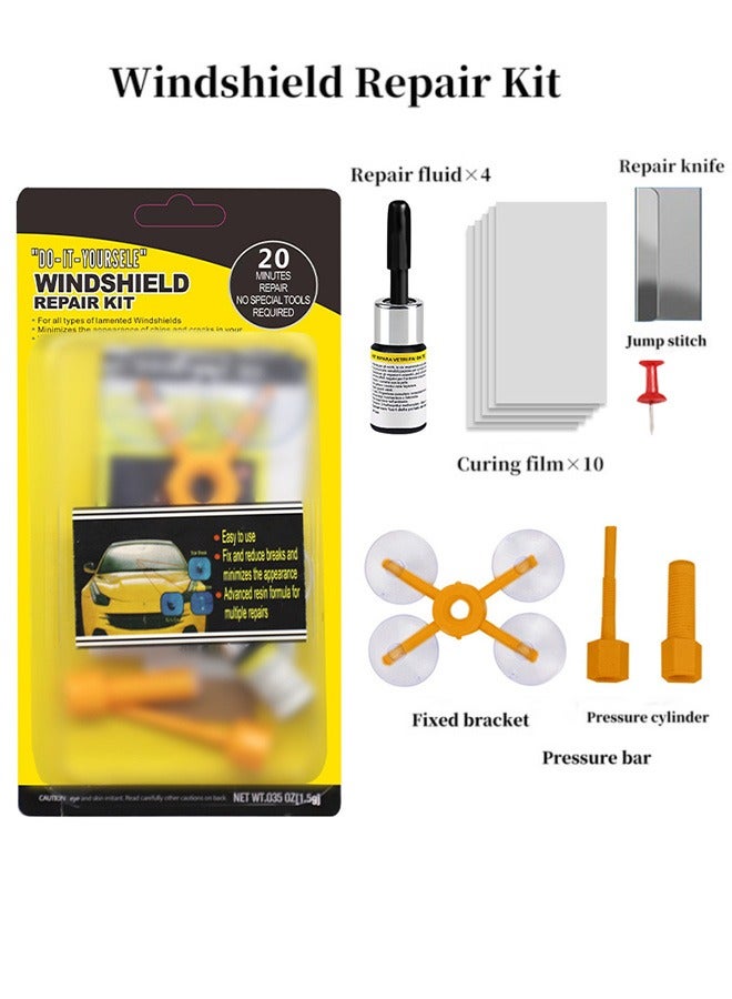 20 pcs Windshield Repair Kit，Car Window Glass Repair Tool for Quick Fix Windshield Chips，Cracks， Bulls-Eye，Star-Shaped and Half-Moon Cracks， Windshield Crack Repair Kit,Automobile Repair Tools - Image 1