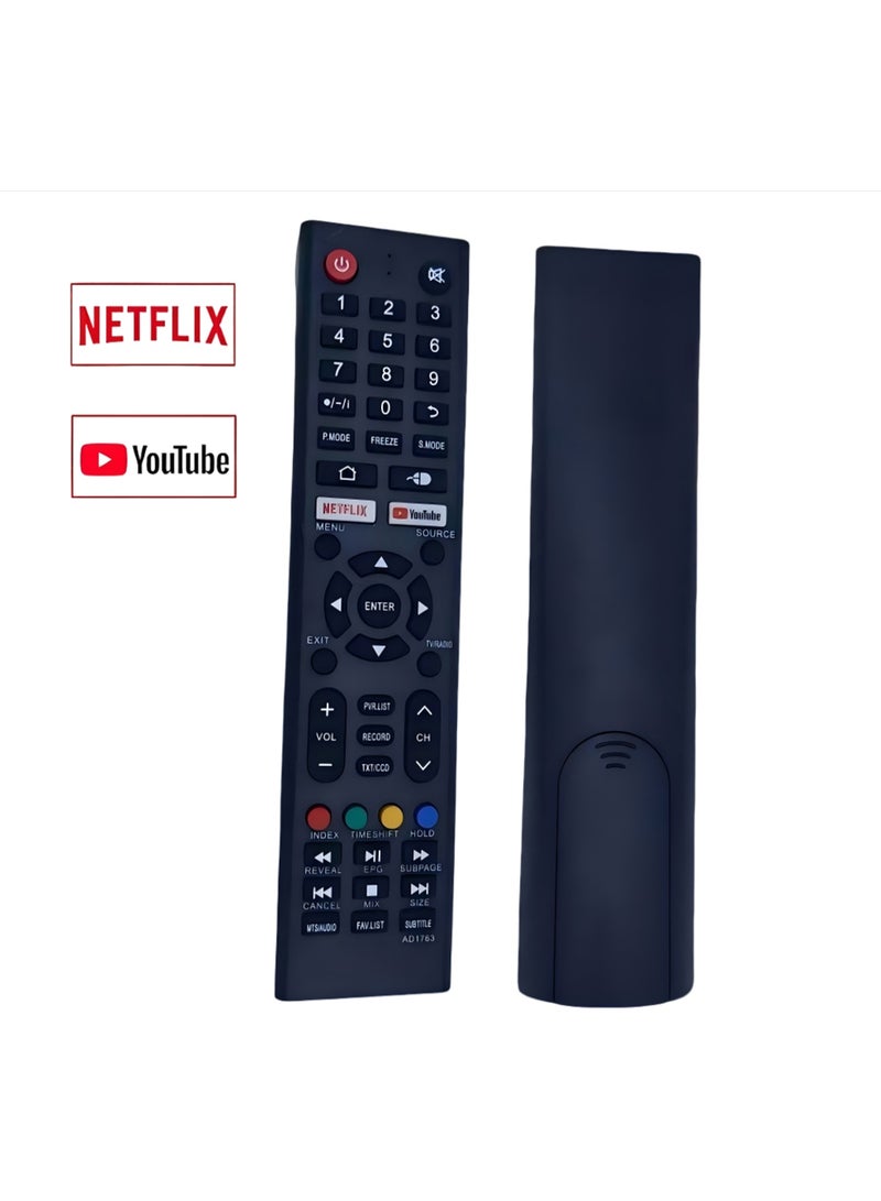 Remote control for DANSAT LCD LED Smart TV