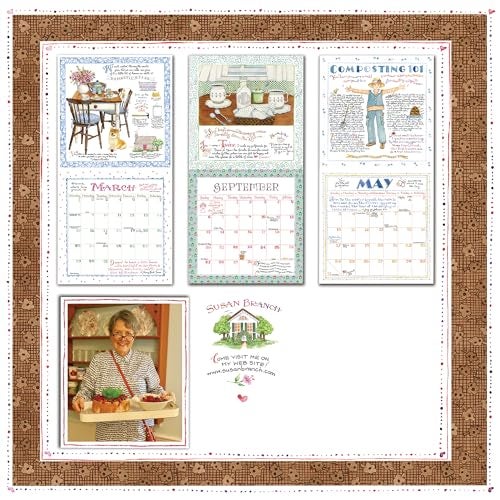 TF Publishing 2026 Susan Branch Wall Calendar - Large Grids for Appointments and Scheduling - Vertical Monthly Wall Calendar 2026 with Premium Matte Paper for Home and Office Organization - 12x12in - Image 3