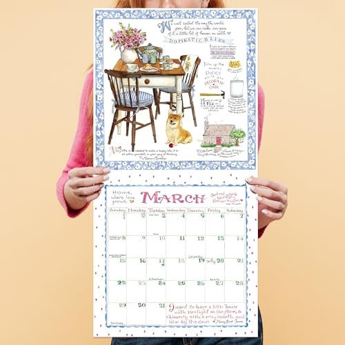 TF Publishing 2026 Susan Branch Wall Calendar - Large Grids for Appointments and Scheduling - Vertical Monthly Wall Calendar 2026 with Premium Matte Paper for Home and Office Organization - 12x12in - Image 5