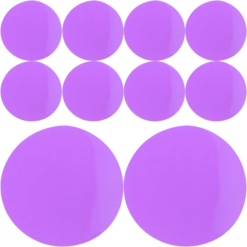 Kichvoe 50pcs Stage Lighting Gel Filters - 2"X2" Color Correction Gel Sheets - Light Filter Stickers - Colored Film for Spotlights Photographic Lighting (Purple) - Image 1