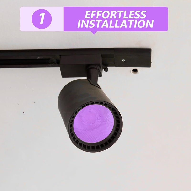 Kichvoe 50pcs Stage Lighting Gel Filters - 2"X2" Color Correction Gel Sheets - Light Filter Stickers - Colored Film for Spotlights Photographic Lighting (Purple) - Image 5