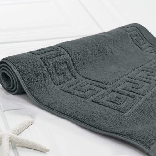 AYUS 780 GSM Pure Cotton Bath/Door Mat Luxury Hotel & Spa Quality, Ringspun Cotton, Maximum Softness & Absorbency 30 x 20 (in Inches)/(51 x 76 cm) (Grey) - Image 2