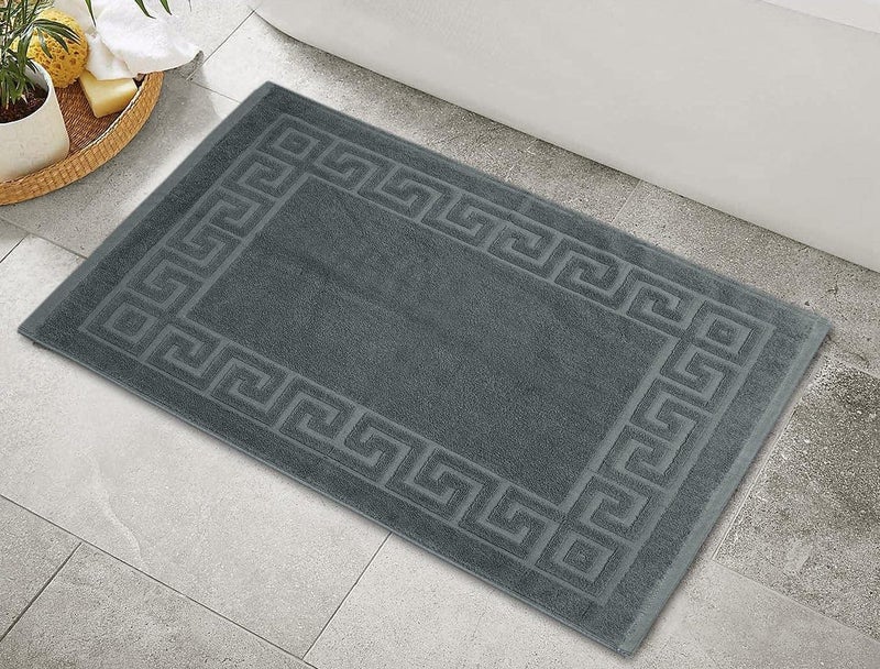 AYUS 780 GSM Pure Cotton Bath/Door Mat Luxury Hotel & Spa Quality, Ringspun Cotton, Maximum Softness & Absorbency 30 x 20 (in Inches)/(51 x 76 cm) (Grey) - Image 1
