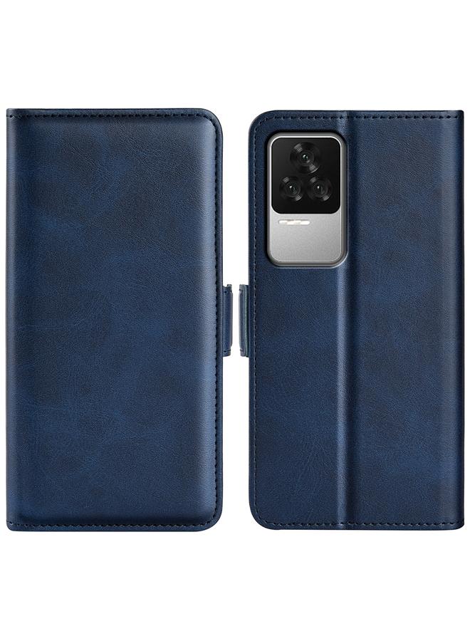 The Bros Case For Xiaomi Redmi K50 Dual-side Magnetic Buckle Leather Phone Case