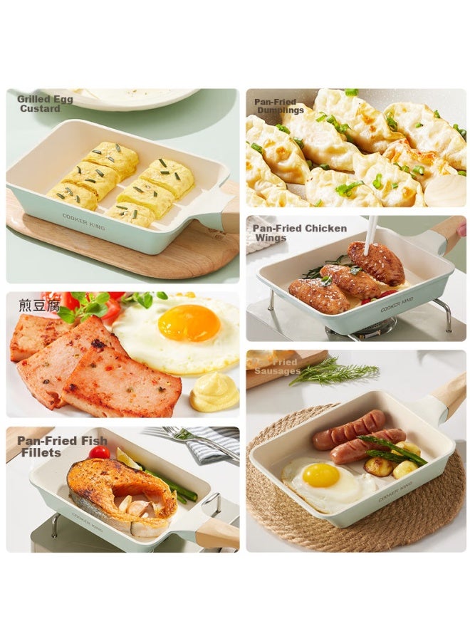 Cooker King Non-stick Ceramic Frying Pan 18cm For Pancakes, Eggs, And elettes, Suitable For Induction Cooktops - Qc18yzs - Image 1