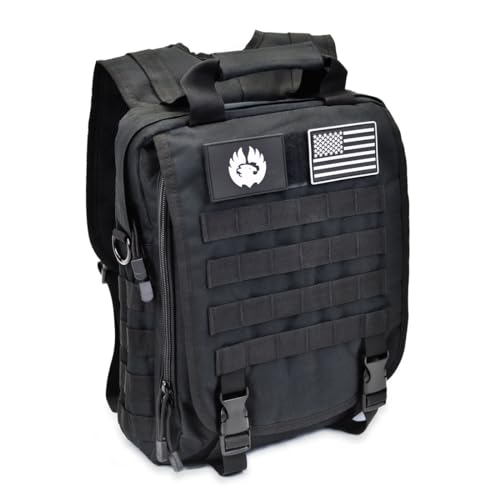 TORCH Off Road TORCH MOLLE Urban Commuter Backpack Laptop Bag Rucksack for Hiking Cycling Crossfit Light Rucking EDC Gear V2 Black - Image 1