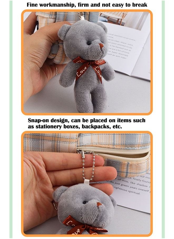 ZCM-HAPPY 8-Pack Plush Teddy Bear and Plush Rabbit Dolls Toy Pendant  - Image 4