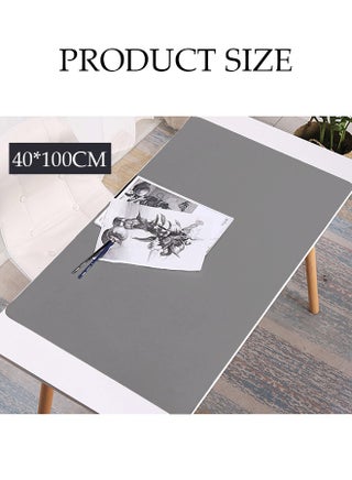 Leather Desk Pad Protector Office Desk Mat Large Mouse Pad,Non-Slip Leather Desk Blotter Laptop Desk Pad,Waterproof Desk Writing Pad for Office and Home - view 4