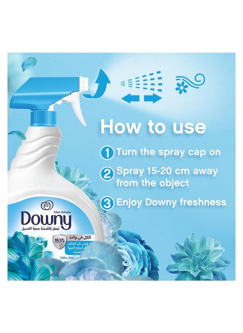 Downy - Antibacterial Valley Dew Fabric Refresher Spray 800ml - Image 1