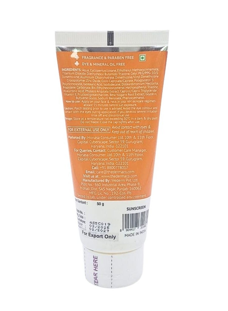 THE derma Co 1% Hyaluronic Long Lasting Sunscreen - Image 2