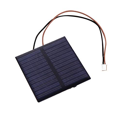 Electronicspices Electronic Spices 55 x 55 Mini Solar Panel 4V 100MH Wire Attached For Diy Projects kit toys Pack of 1 - Image 1