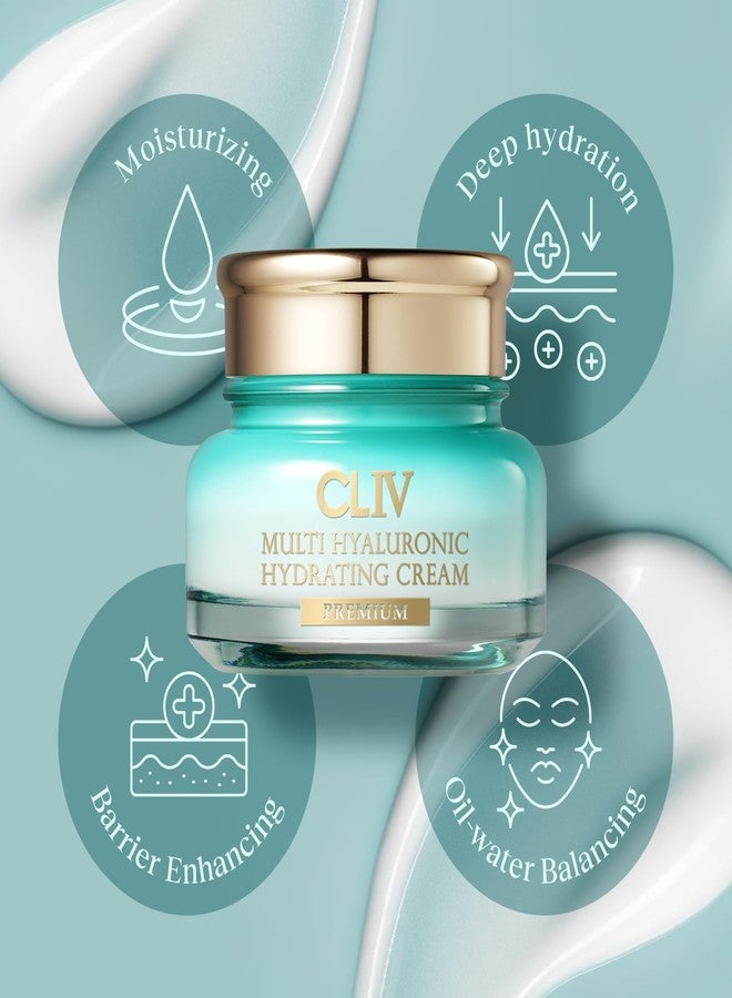 CLIV Multi Hyaluronic Hydrating Cream | Hydrating and Nourishing Face Moisturizer | 73% Hyaluronic Acid Soltuion Facial Cream | For Dry Skin, All Skin (1.69 fl oz, 50ml) - Image 5