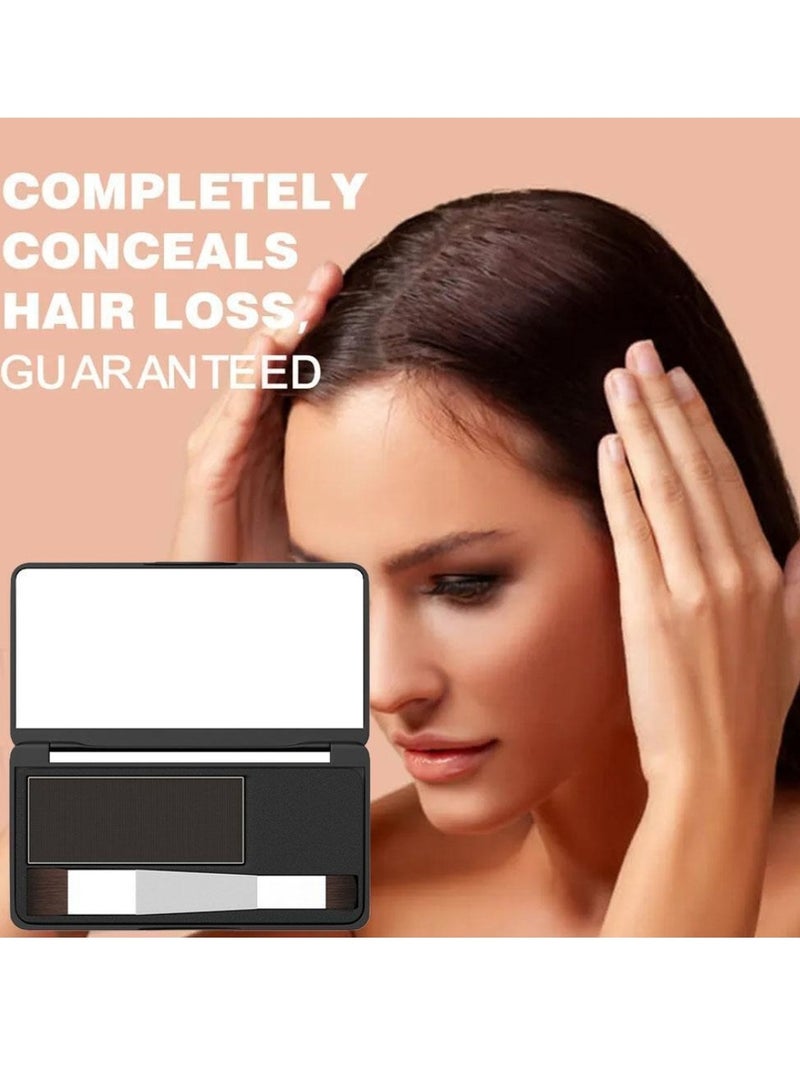 Sevich Hair Root Concealer Waterproof Full Magic Hair Powder for Hair Root Hair Color Shadow Cover Grey Hair Root Hair Touch Up Thin Hair Powder Hair Shadow Cover Powder Dark Brown 8g - Image 3