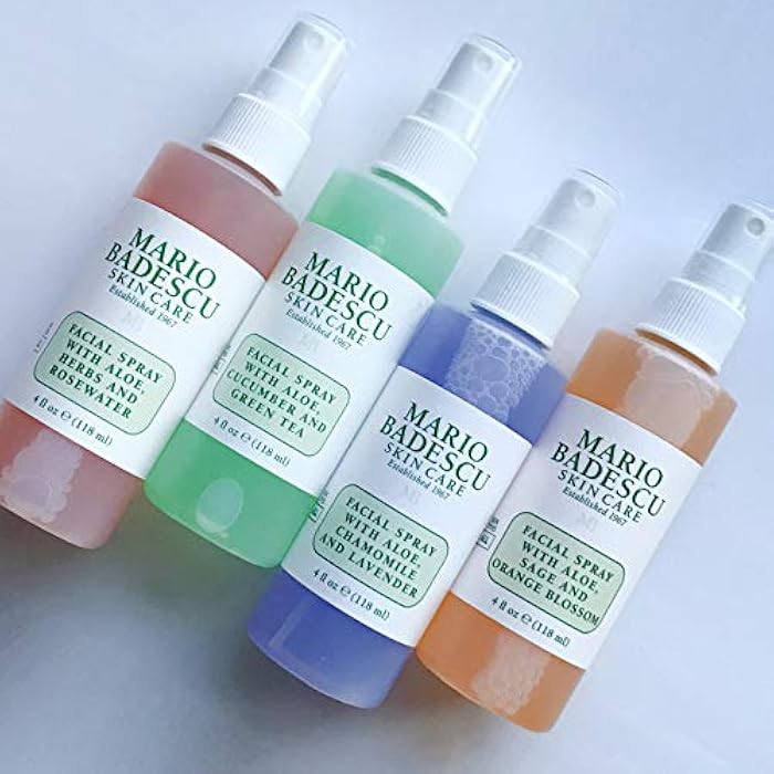 Mario Badescu Facial Spray Collection with Rose Water, Cucumber, Lavender and Orange Blossom, Multi-Purpose Cooling and Hydrating Face Mist for All Skin Types, Dewy Finish - Image 4