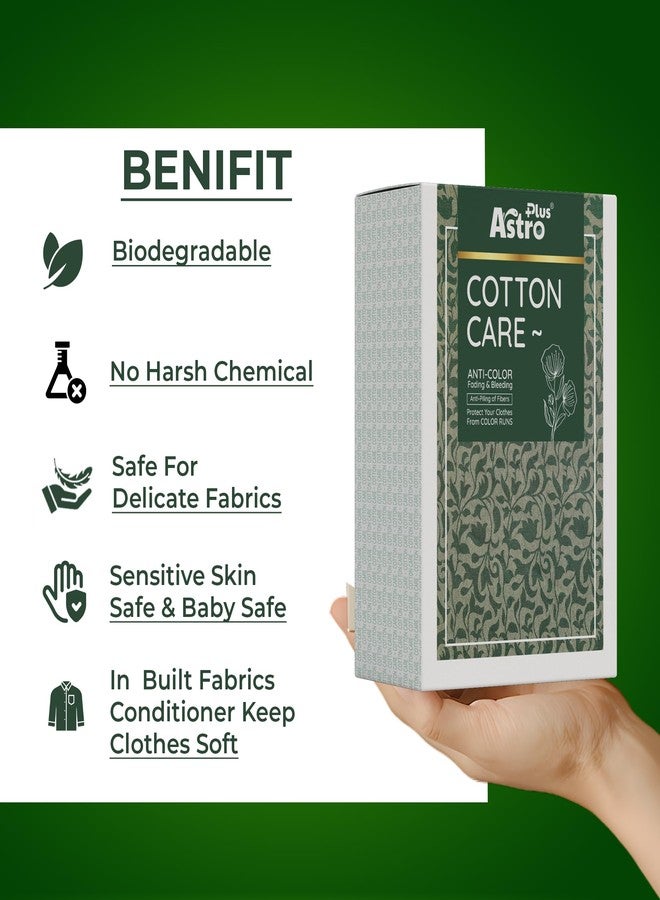 ASTRO PLUS + Astro Plus+ Cotton Care Wash Liquid Pouch Anti-Color Fading & Bleeding Expert Care For Cotton Ware Protect Your Clothes From Color Runs With Anti-Piling Of Fibers (5 Pouch x 40 ml each) - Image 3
