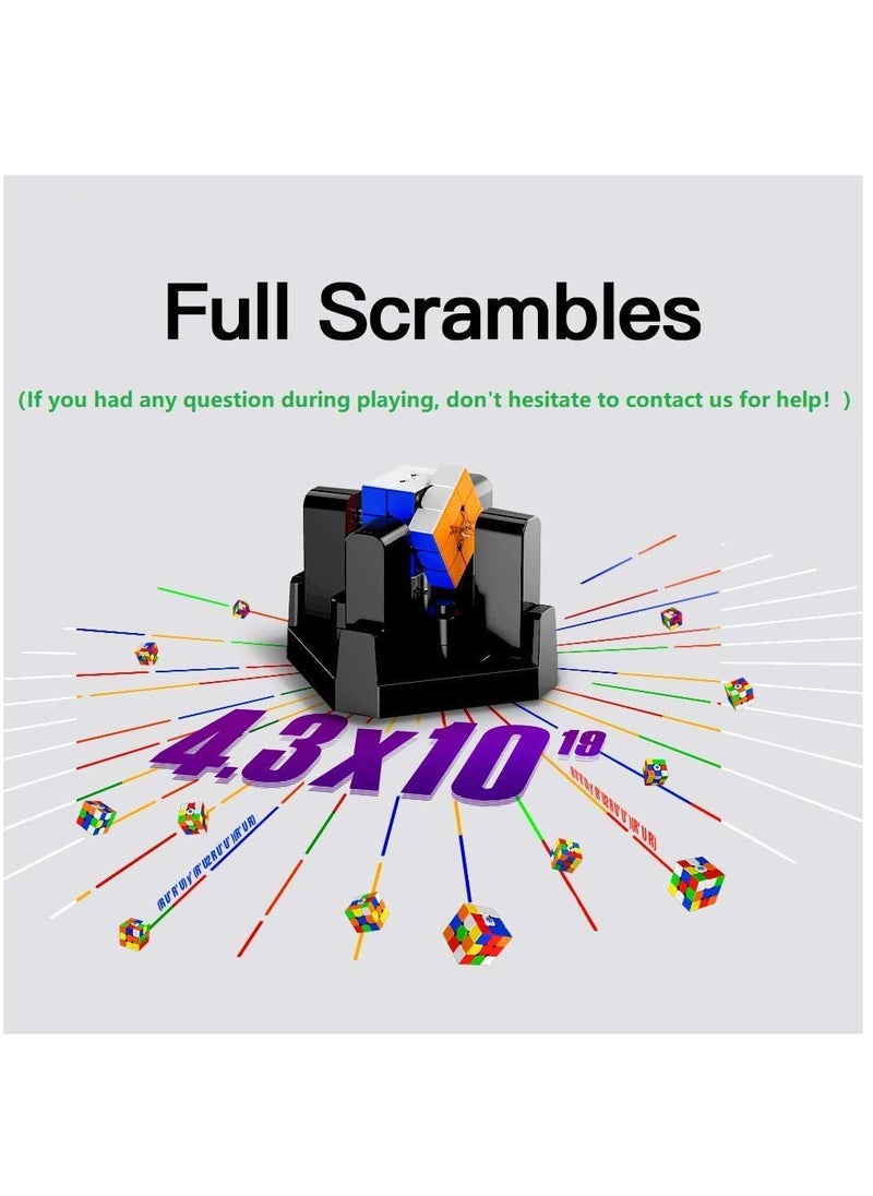 KASTWAVE - Cube Solving Machine Automatic Puzzle Scrambler & Solver, Compatible with GAN 356i2 i3 iplay iCarry Speed Cubes(Cube is not Included) & with The Newest Version APP - Image 1