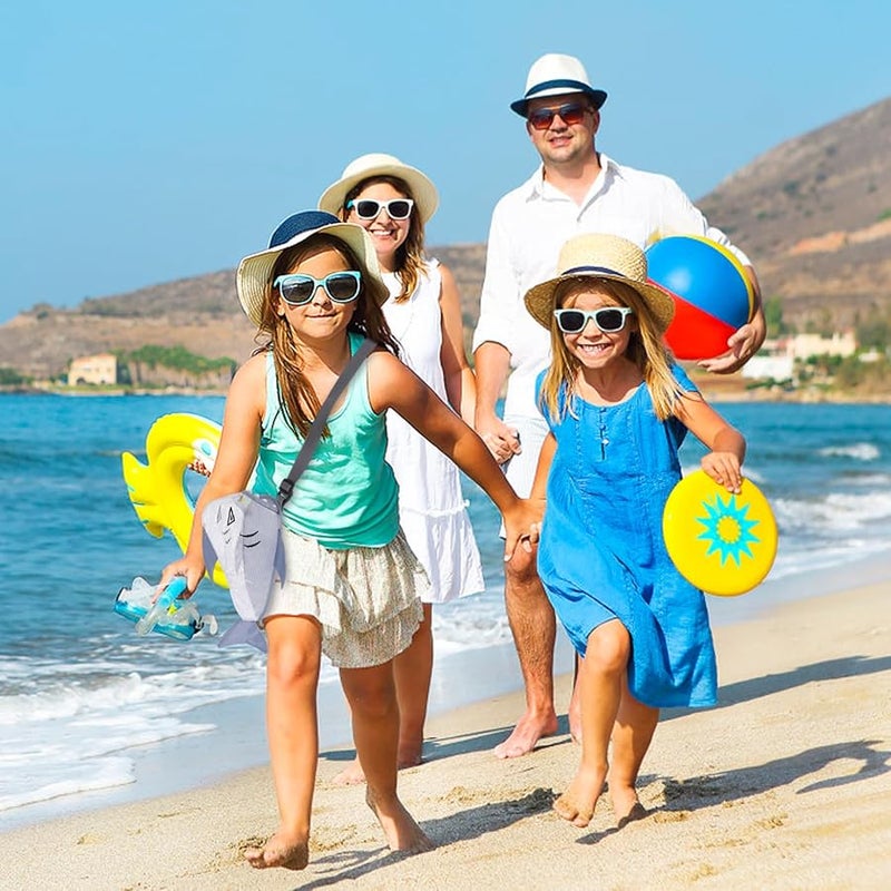 حقيبة شاطئ شبكية من Grey Shark خفيفة الوزن وقابلة للحمل للتخزين للأولاد - Image 5