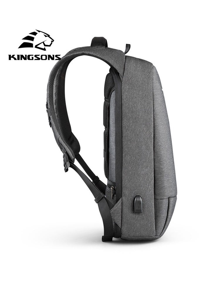 KINGSONS - USB Charging Travel Backpack 13 inches+ password lock - Image 1