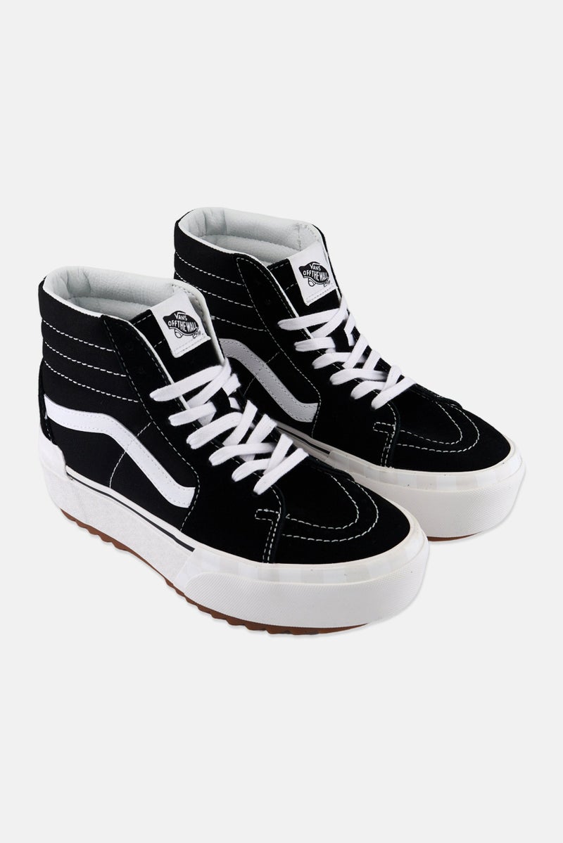 VANS أحذية التزلج النسائية Sk8-Hi Stacked، سوداء - Image 1