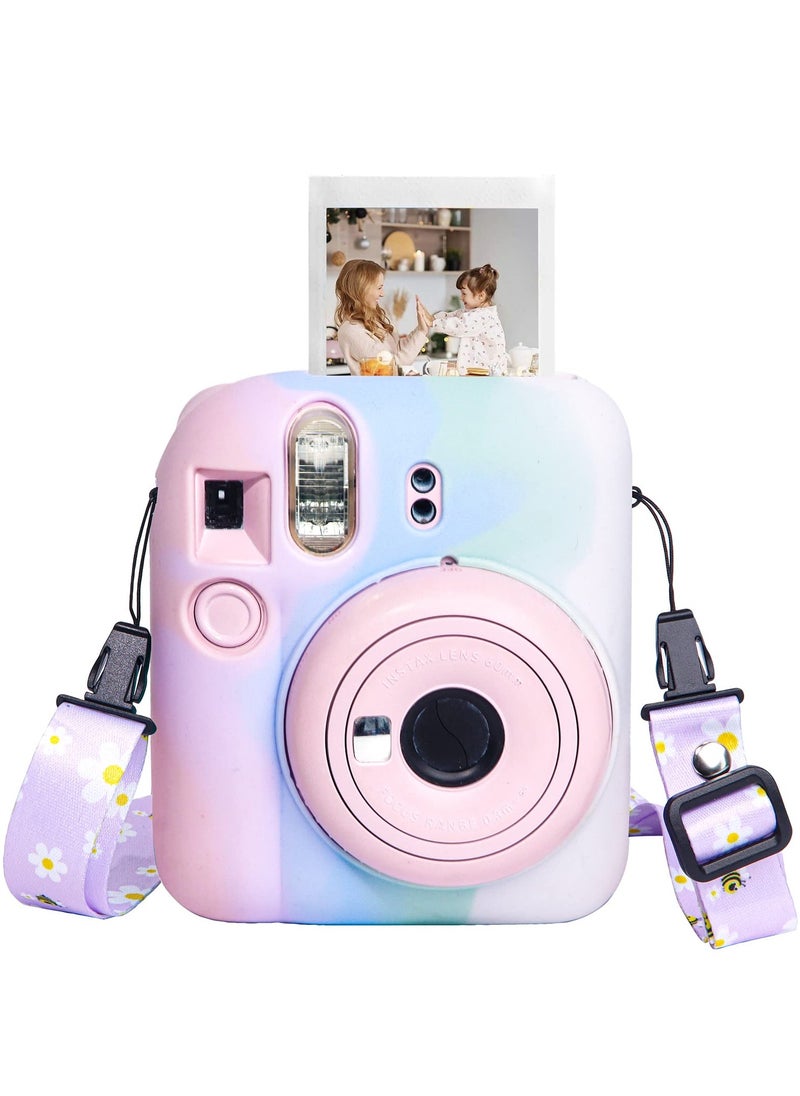 KASTWAVE - Silicone Case for Fujifilm Instax Mini 12 Camera, Protective Case for Instax Mini 12 with Adjustable Shoulder Strap - Image 1