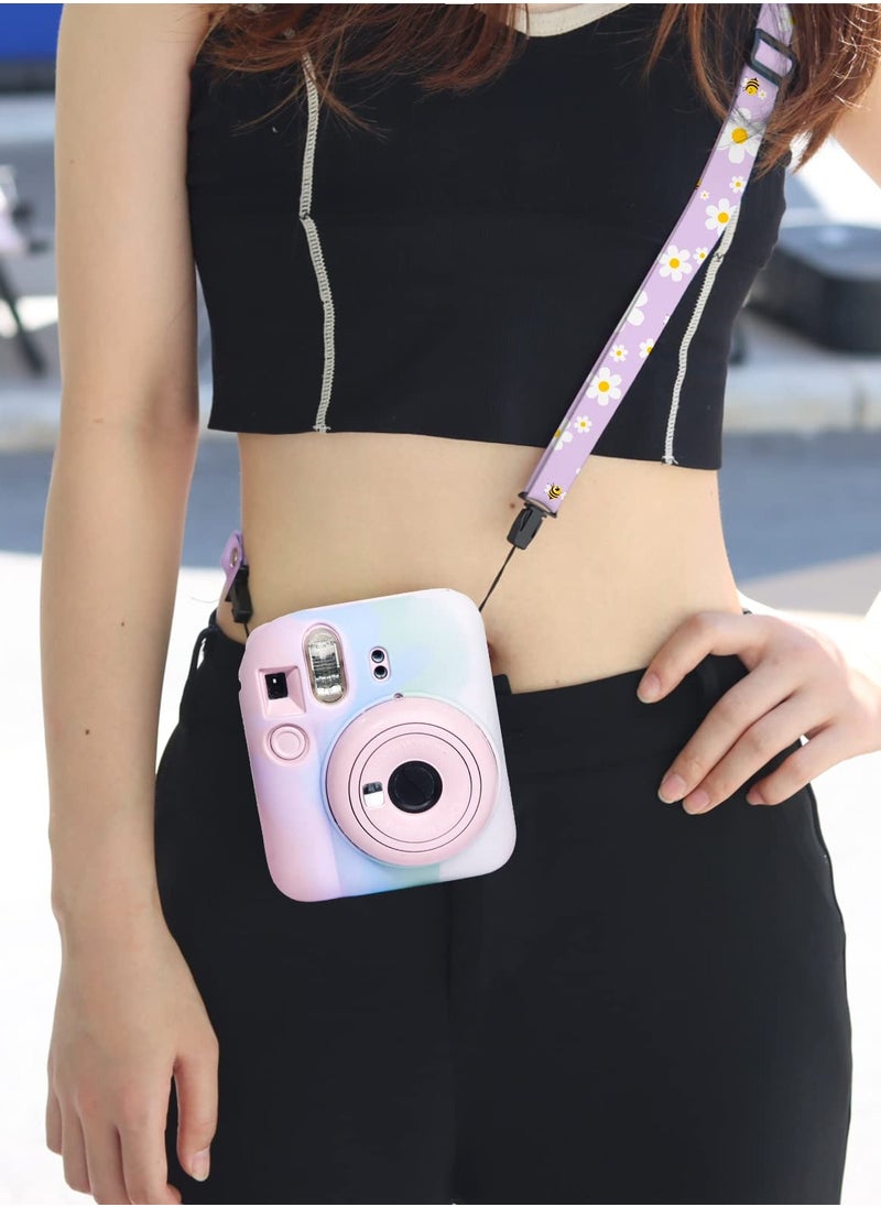 KASTWAVE - Silicone Case for Fujifilm Instax Mini 12 Camera, Protective Case for Instax Mini 12 with Adjustable Shoulder Strap - Image 1