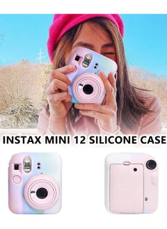 KASTWAVE Silicone Case for Fujifilm Instax Mini 12 Camera, Protective Case for Instax Mini 12 with Adjustable Shoulder Strap  - Image 2