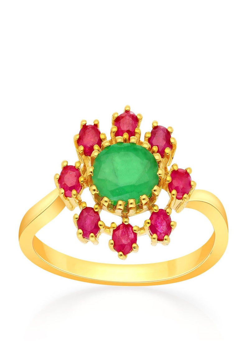 Malabar Gold and Diamonds 22 Carat 916 Purity Precia Gemstone Ring PNAFNC113RN1 for Women  - Image 1