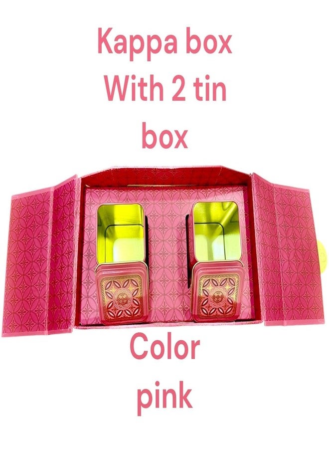 DEEDECORWAVE Decorative Empty Dry Fruit Box Decorative wedding & Diwali Gift Box For Dry Fruit Seed and Mixture Gifting And Storage (Pink 2 -Container) - Image 3