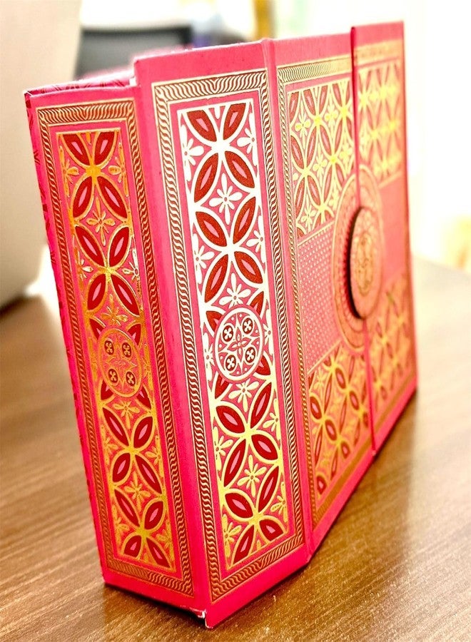 DEEDECORWAVE Decorative Empty Dry Fruit Box Decorative wedding & Diwali Gift Box For Dry Fruit Seed and Mixture Gifting And Storage (Pink 2 -Container) - Image 4