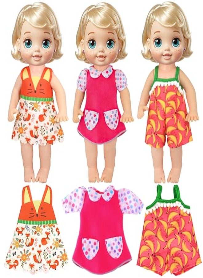 ibayda 12 Set Alive Baby Doll Clothes and Accessories for 10-12 Inch Girl Dolls Outfits Include Cute Jumpsuit Dress, Gift for Kids 3+ Up - Image 5