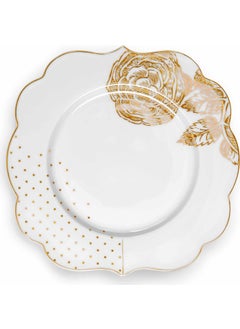 Pip Studio Royal White / Gold Cake Plate 17 Cm. 